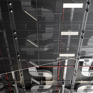 Industrial LOFT Ceiling Fire Fighting Air Conditioning Duct 3d model
