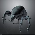Monstrous Spider Like Creature With Multiple Legs Rough Textured Body And Sharp Claws 3d model