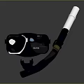 Snorkel And Diving Mask Gear With Clear View Lenses And Soft Silicone Strap