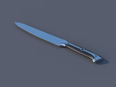 High Quality Kitchen Knife With Sharp Stainless Steel Blade And Ergonomic Handle 3d model