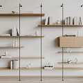 Modern Bookshelf 3d model