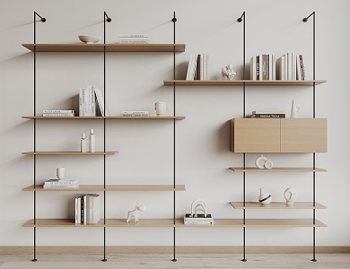 Modern Bookshelf 3d model