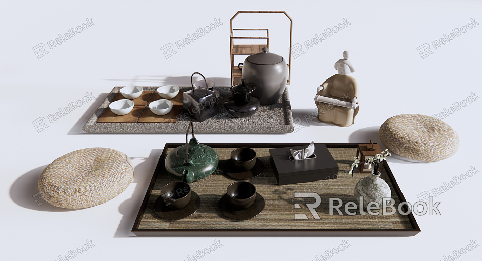 Japanese Tea Set model