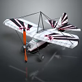 Vintage Biplane Passenger Plane Featuring Black White Stripes Red Stars And Propeller