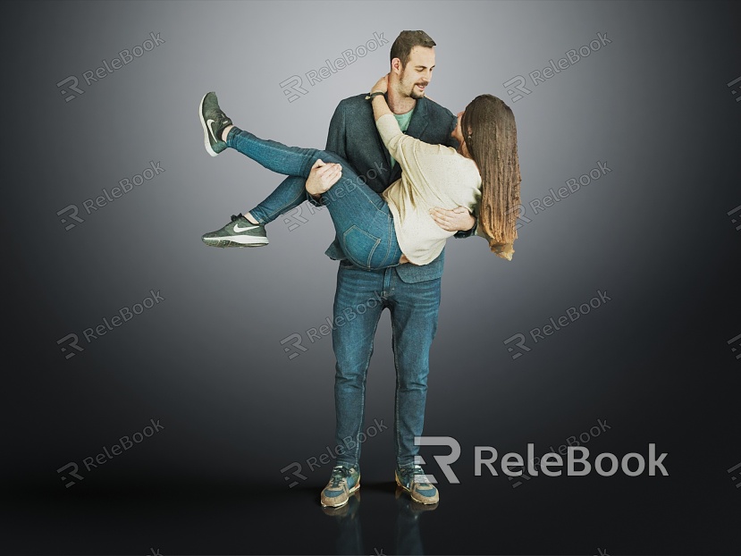 modern double couple couple man woman model