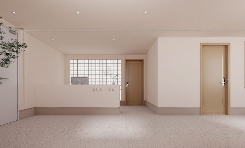 Quiet reception aisle 3d model