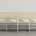 Ocean Board Single Chair Card Seat Single Chair 3d model