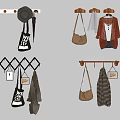 Wall Mounted Hooks with Different Designs for Hanging Hats Bags Clothes and Scarves
