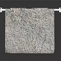 Modern Textured Towel Hanging On Chrome Towel Rack For Bathroom Living