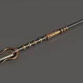 Halberd War Halberd Spear War Spear Low Face Number War Halberd Trident Game Weapon Cold Weapon Long Handle Weapon Super Realistic High Precision Video Level 3d model