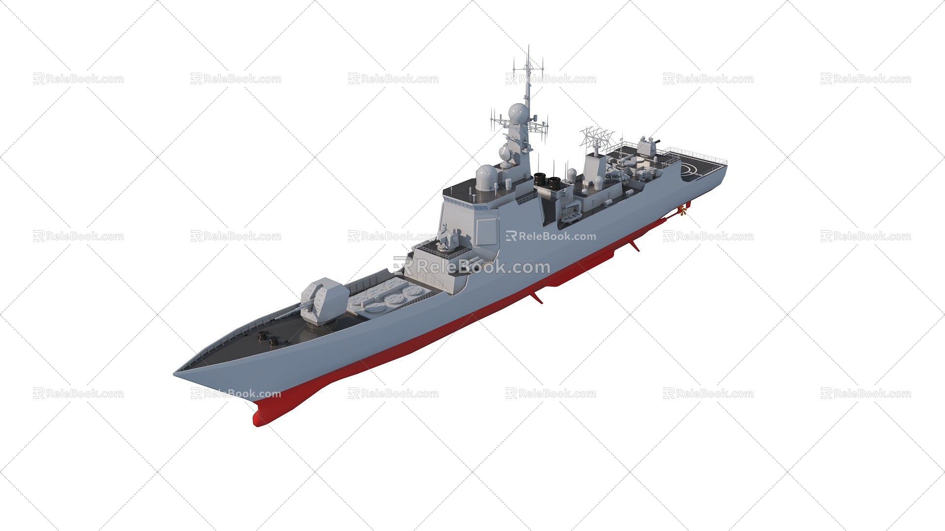 052C destroyer modern warship destroyer 3d model