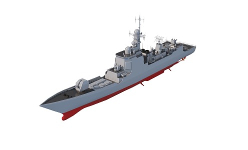 052C destroyer modern warship destroyer 3d model