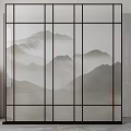 New Chinese Partition Screen 3d model