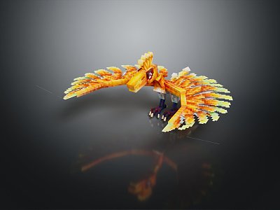 Modern Eagle Carving 3d model