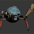 Mech tank mech insect mech spider crab machine crab mechanical crab mech crab 3d model
