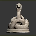 snake cobra venomous snake python reptile cold-blooded animal reptile 3d model