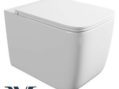 Modern White Toilet With Sleek Contemporary Design And Smooth Surface 3d model