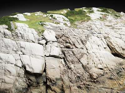 Cliff Rock Wall Natural Environment Mountain 3d model