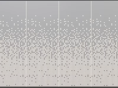 Modern Textured Background Wall With Gray Base And White Dotted Pattern Design 3d model