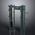 Sturdy Metal Equipment Frame Structure With Cross Beams For Machinery Mounting
