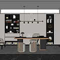 Modern study 3d model