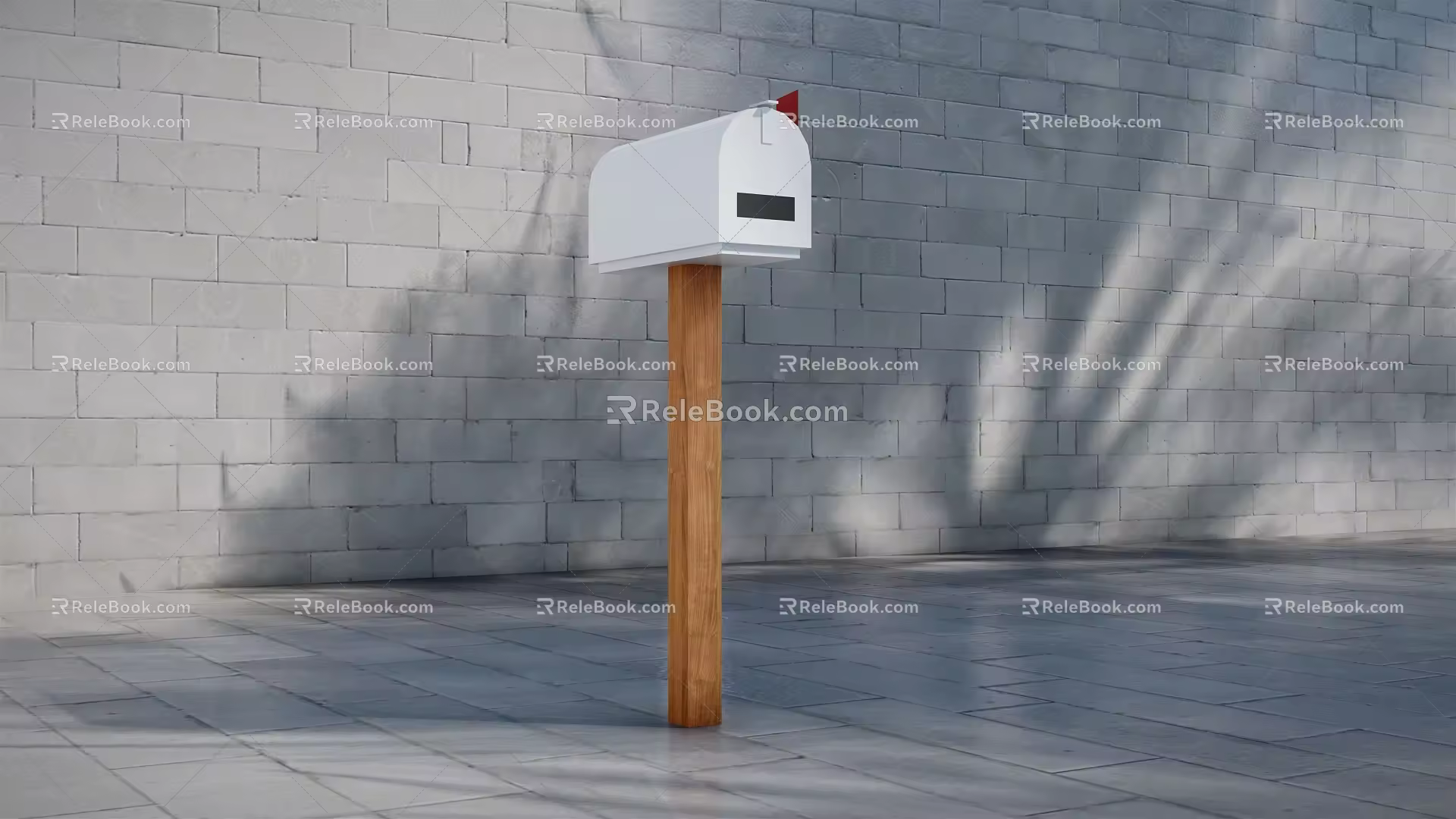 Modern mailbox mailbox mailbox 3d model