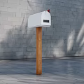 Modern mailbox mailbox mailbox 3d model