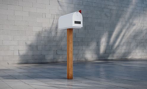 Modern mailbox 3d model