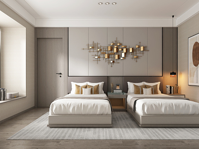 Hotel Rooms Modern Rooms 3d model