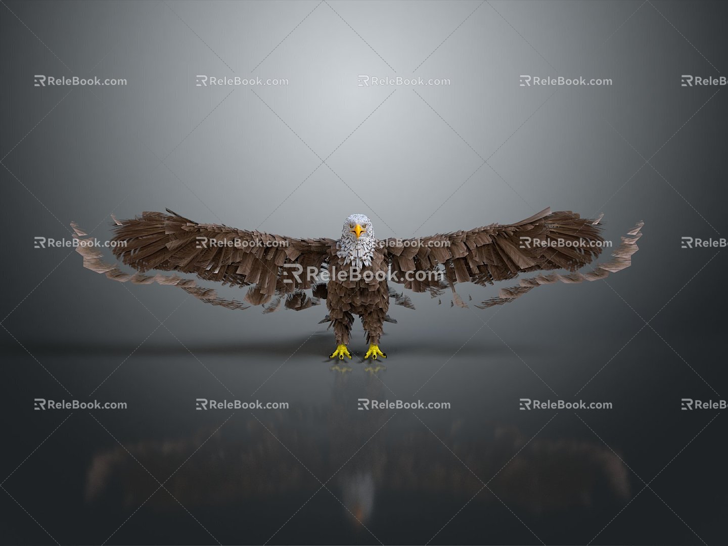 Eagle Large Eagle Owl Raptor Falcon Bird Bird Bird Animal Game Animal 3d model