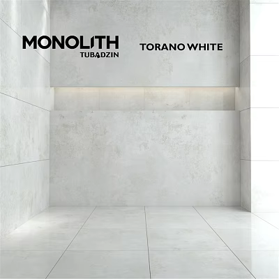 White Panel Structure Featuring Monolith Torano White Tubadzin Design Elements 3d model