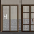 Jane Ou sliding door sliding door combination 3d model