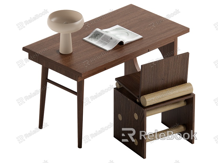 Quiet wind desk and chair combination model