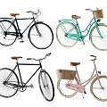 Modern Bicycle Classic Bicycle 28-pole Bicycle 3d model