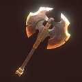 Axe Tomahawk Axe Fantasy Weapon Game Props 3d model