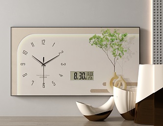 Decorative clock 3d model