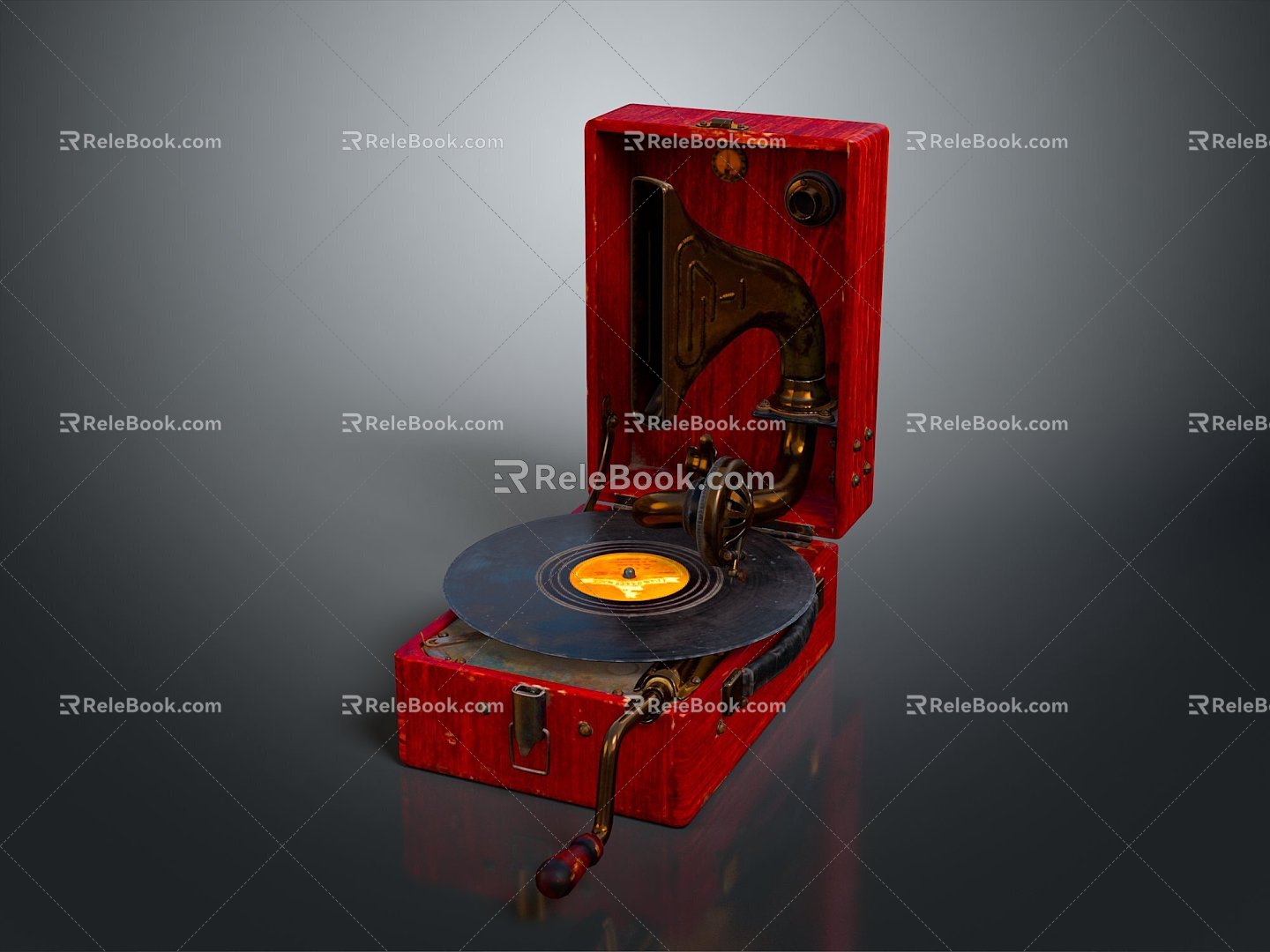 Jukebox Old-fashioned record player film machine Old-fashioned film player record player Old-fashioned record player music equipment model