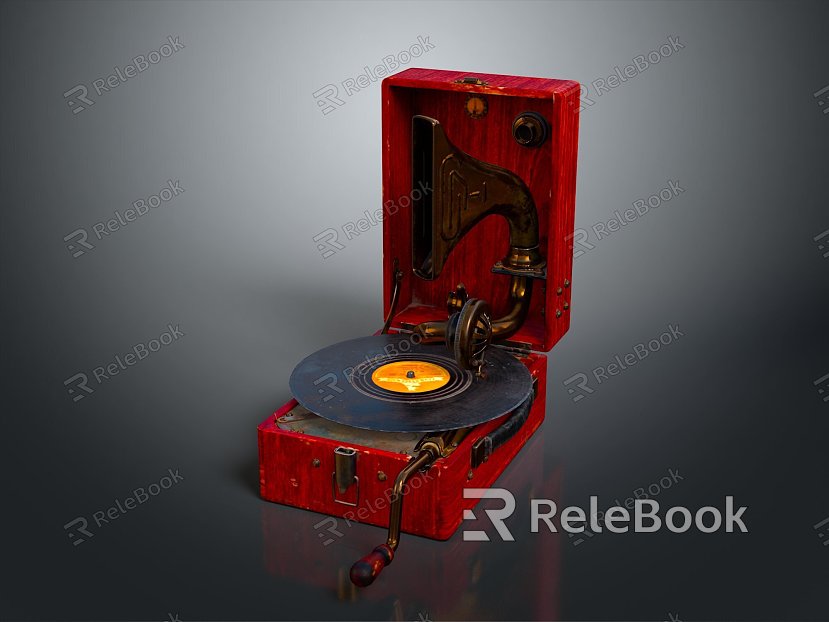 Jukebox Old-fashioned record player film machine Old-fashioned film player record player Old-fashioned record player music equipment model