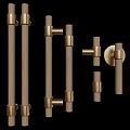 Modern Brass Furniture Handles With Long Short Styles And Designs For Cabinets Doors