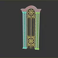 White Ornate Gate With Arched Top And Decorative Columns Elegant Classical Design For Home Entrance