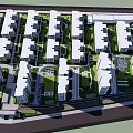 Organized Residential Landscape With Modern Buildings Green Spaces And Public Areas