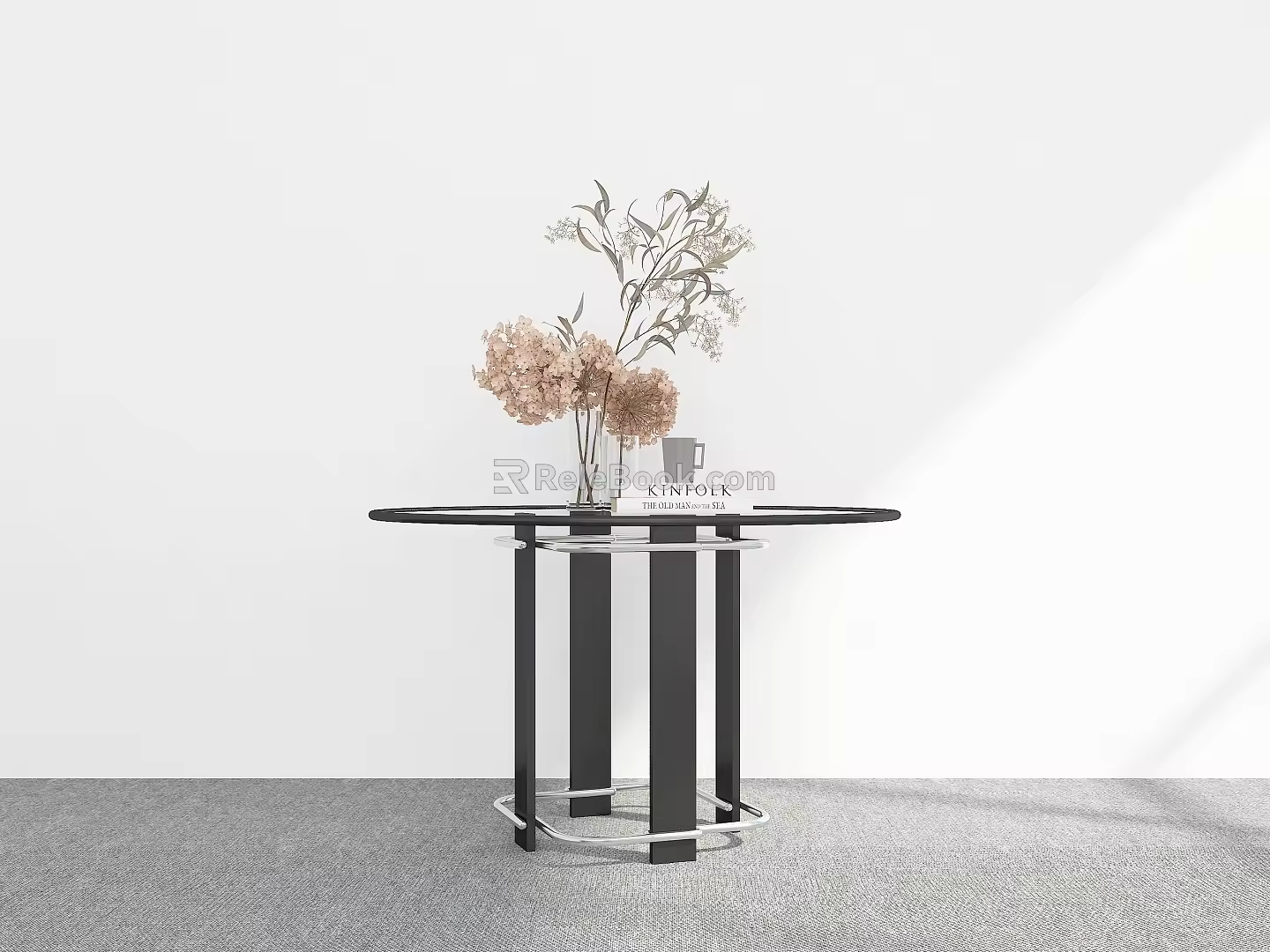 Dining Table Ornaments Round Dining Table Round Table 3d model