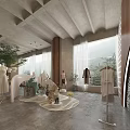 Modern Public Office Space Design With Open Layout Natural Lighting And Green Plants