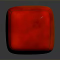 Soft Red to Orange Gradient Decorative Cushion Stool for Home Living Room Decor