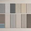 Wall Panel Samples with Various Colors and Textures for Interior Design 3d model