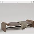 Modern Bed End Stool Bench Low Step Bed End Stool 3d model
