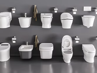 Modern toilet 3d model