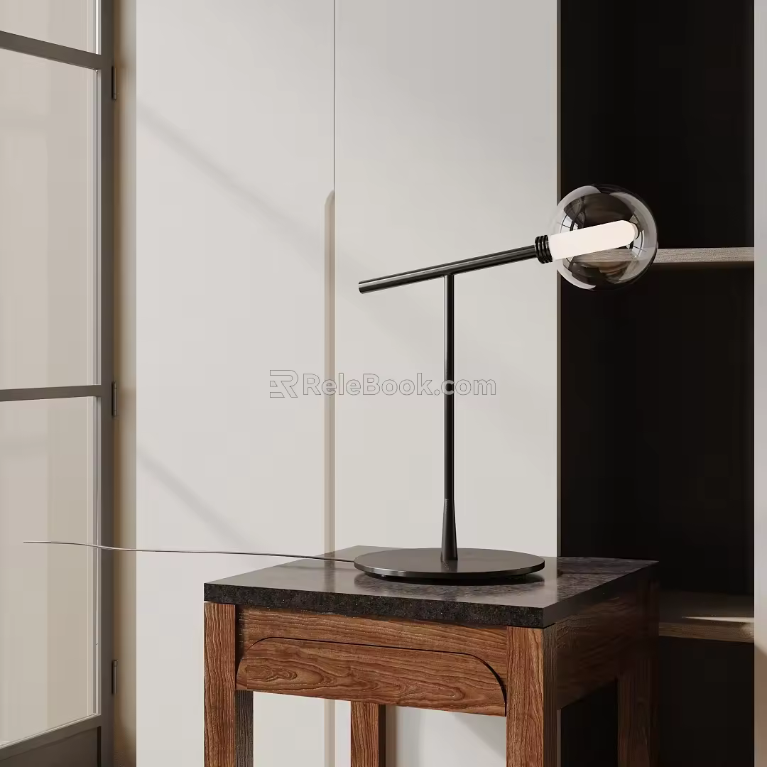Modern table lamp 3d model