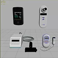 Essential Medical Devices Including Pulse Oximeter Infrared Thermometer Digital Monitor And Fetal Doppler