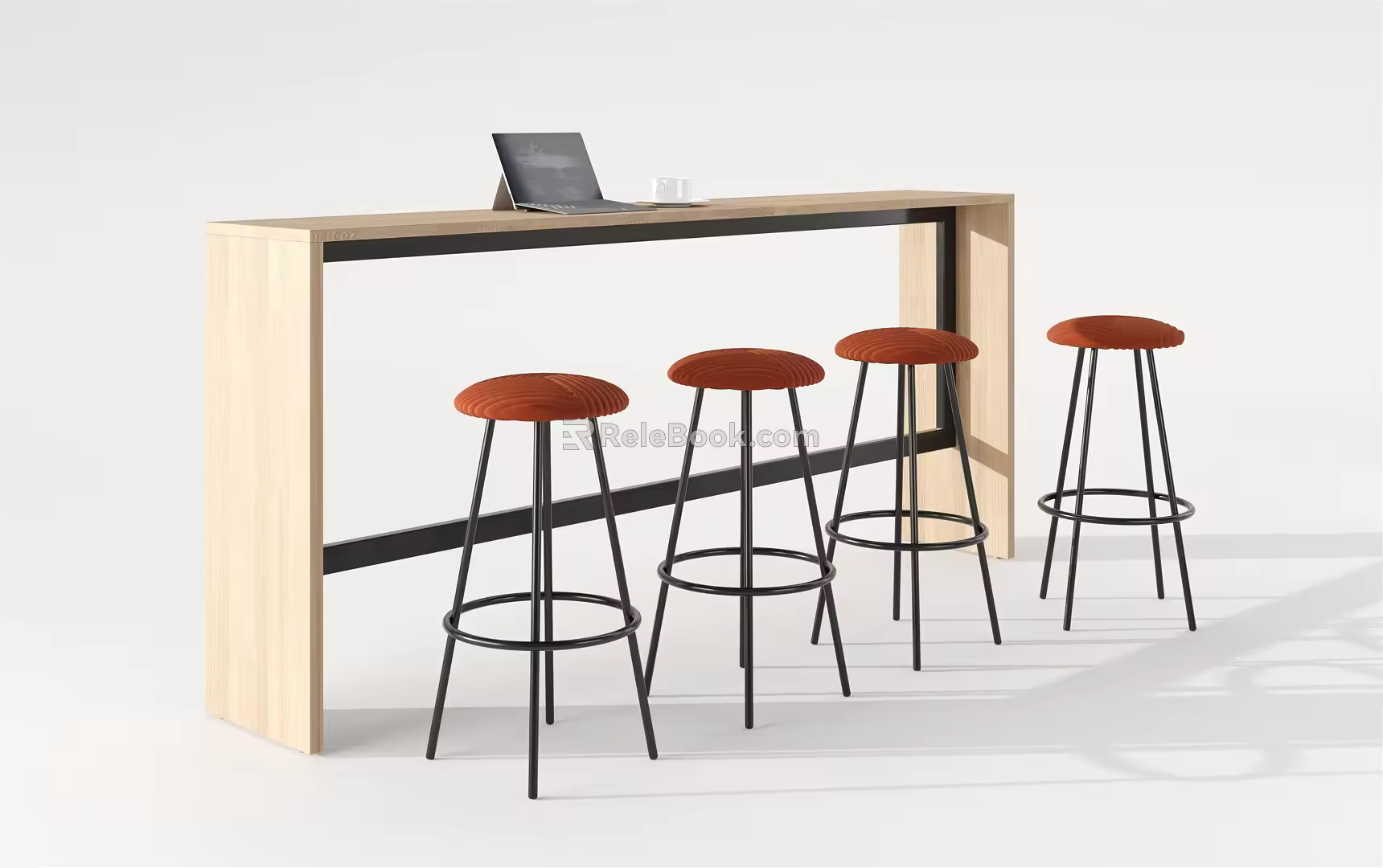 Modern Bar Chair Combination Bar Chair Combination 3d model